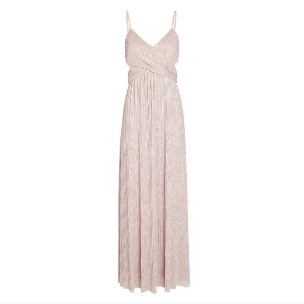 NWT Intermix blush shimmer gown. Lurex, maxi gown